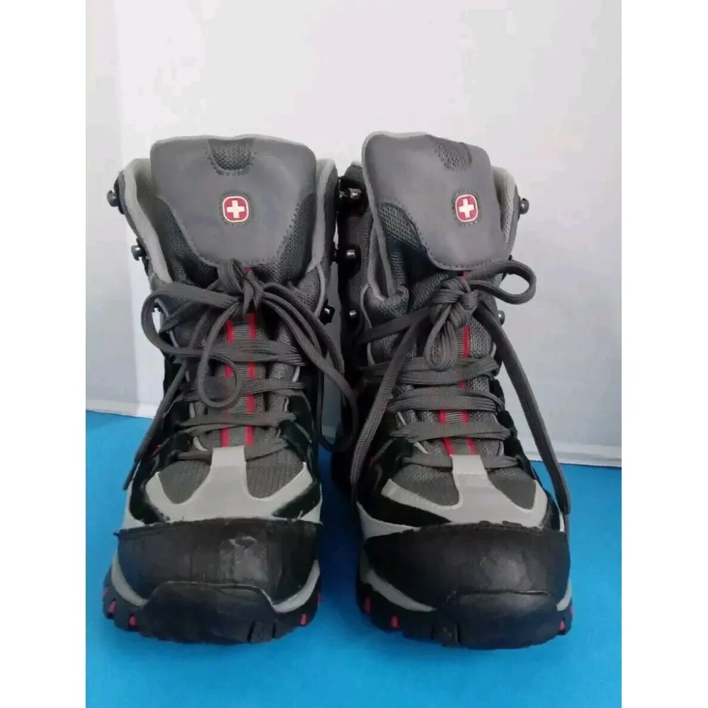 Swiss Military Waterproof Hiking Boot Grey Black Outdoor Adventure Trekking Shoe